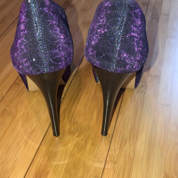 Bakers Peep toe shimmer Stiletto - Picture 3 of 4